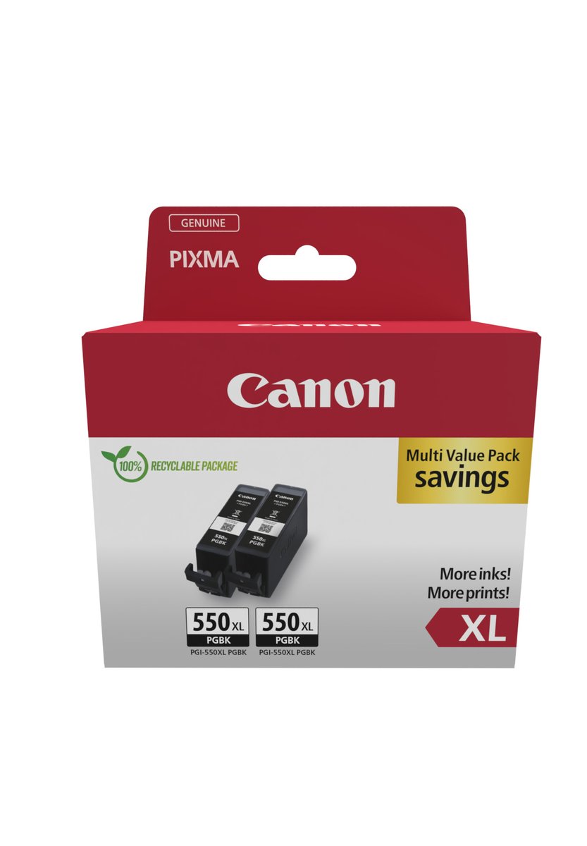 Canon PGI-550PGBK XL Twin pack - Confezione da …
