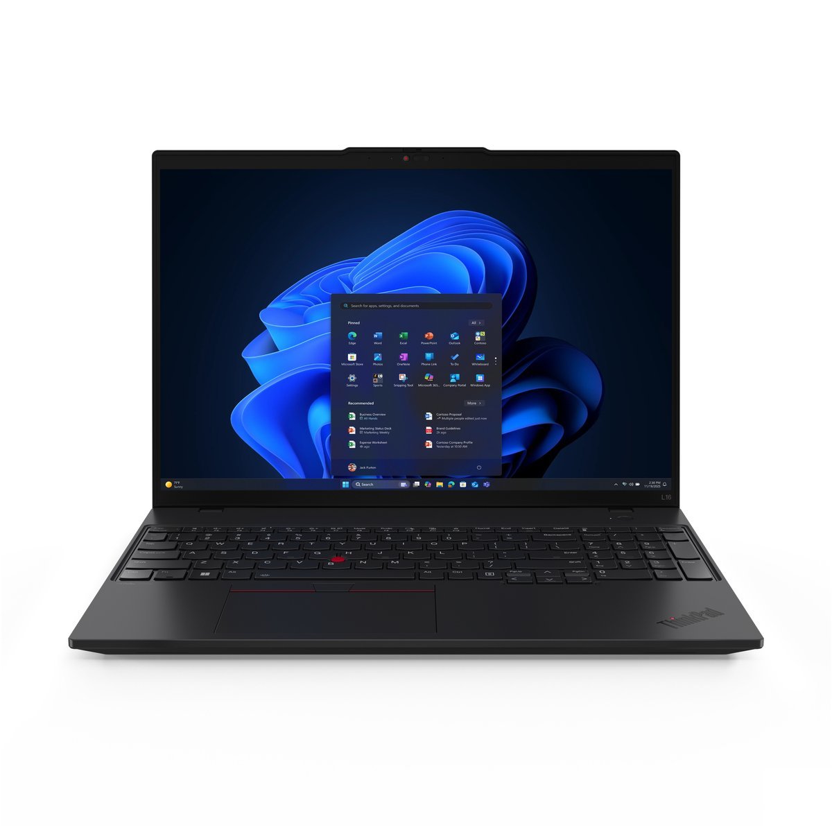 Lenovo ThinkPad L16 Gen 2 (AMD) AMD Ryzen™ 7 PRO 250 Computer portatile 40,6 cm (16") WUXGA 32 GB DDR5-SDRAM 1 TB SSD Wi-Fi 7 (802.11be) Windows 11 Pro Nero