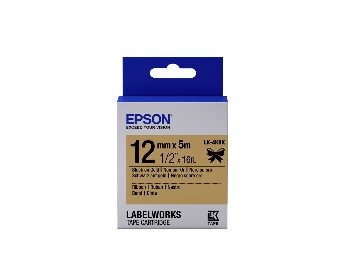 Epson LabelWorks LK-4KBK - Nero su oro - …