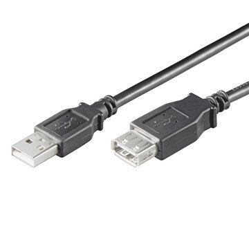 Ewent EC1012 cavo USB 1,8 m USB 2.0 USB A Nero