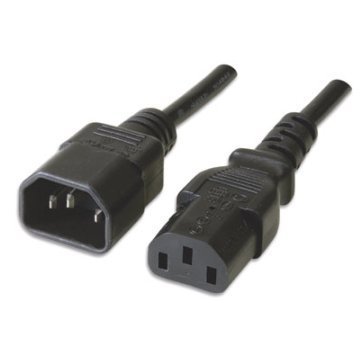 Ewent EC1913 cavo di alimentazione Nero 1,8 m Accoppiatore C14 Accoppiatore C13