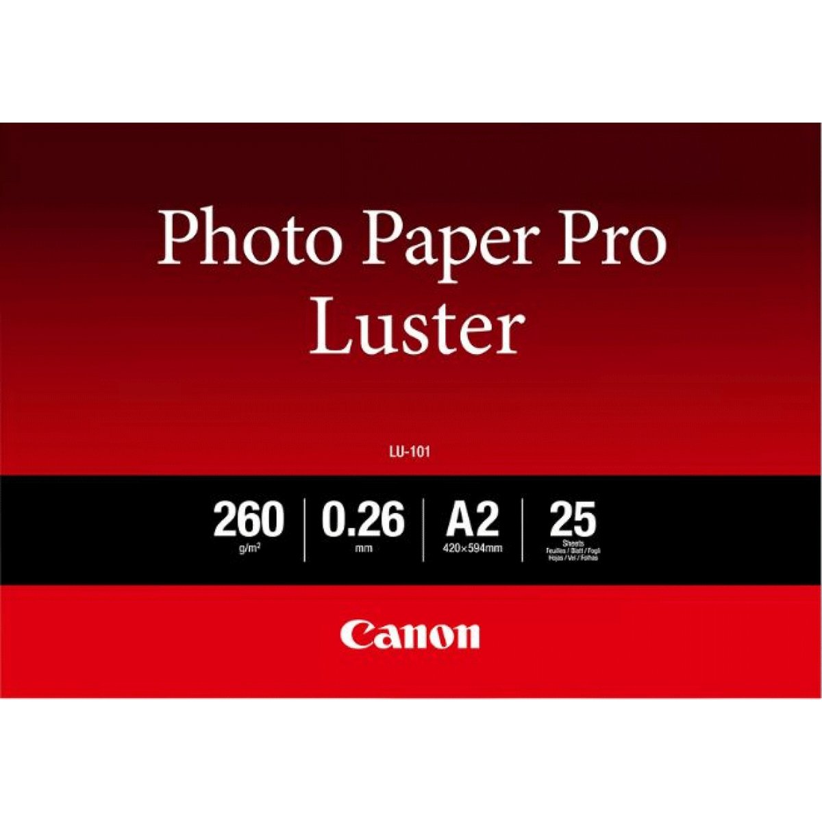 Canon Photo Paper Pro Luster LU-101 - Brillante …
