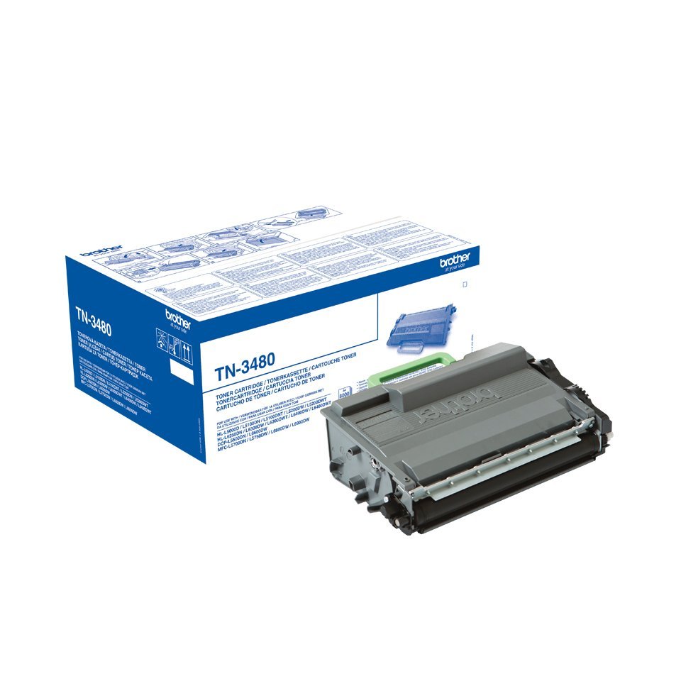 Brother TN3480P - Originale - nero - cartuccia toner - per Brother HL-L6300DW, HL-L6400DW