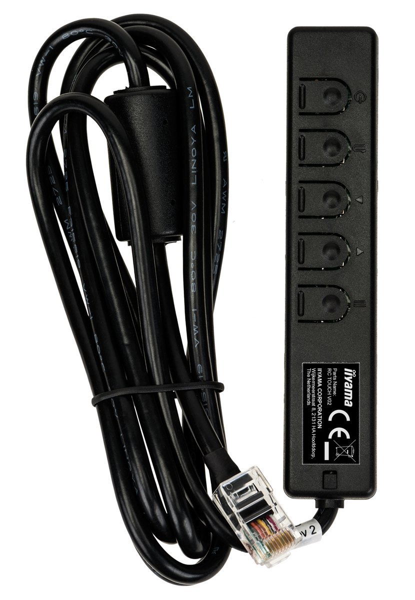 iiyama RC TOUCHV01 Pannello di Controllo Cablato per Monitor della Serie TFxx34