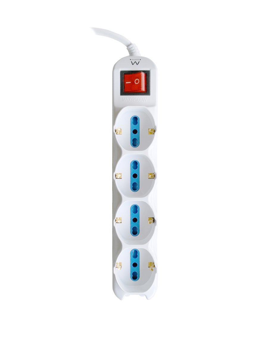 Ewent EW3929 prolunghe e multiple 1,5 m 16 presa(e) AC Interno Bianco