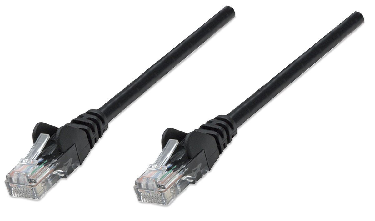 Intellinet Cat6A, SFTP, 0.25m cavo di rete Nero 0,25 m S/FTP (S-STP)