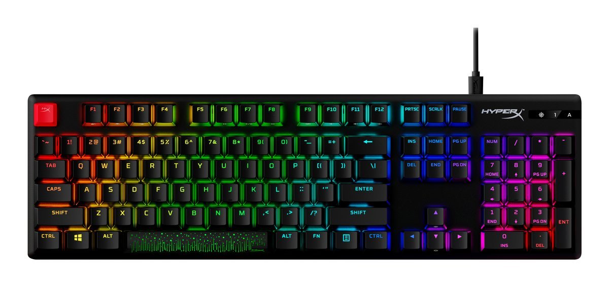 Tastiera meccanica HyperX Alloy Origins RGB - interruttori HX Blue - QWERTY US INT