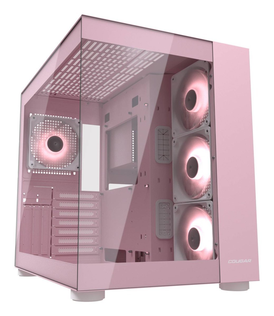 Cougar FV150 RGB, Mid-Tower, Vetro Temperato - Rosa