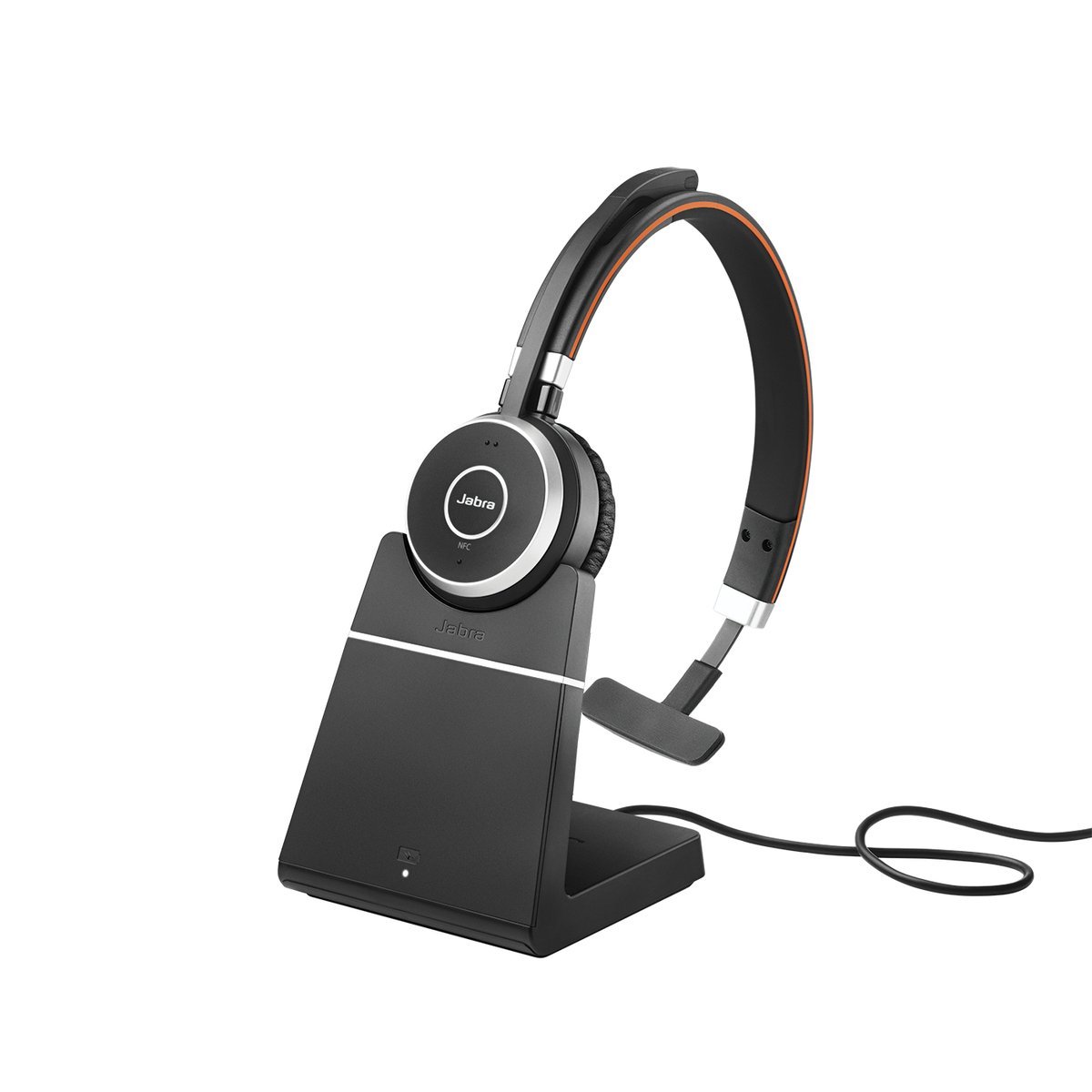 Jabra Evolve 65 MS mono - Cuffie con microfono - over ear - Bluetooth - senza fili