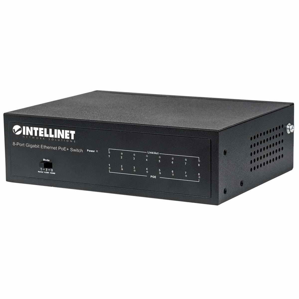 Intellinet 561204 switch di rete Gestito Gigabit Ethernet (10/100/1000) Supporto Power over Ethernet (PoE) Nero