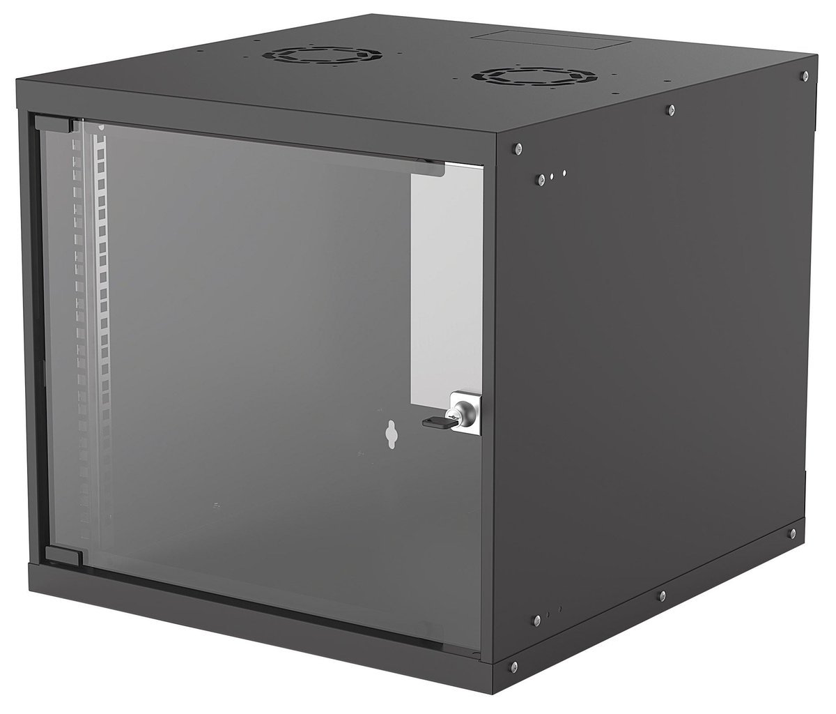 Intellinet 714808 Armadio a muro 9U 54/56 nero piatto