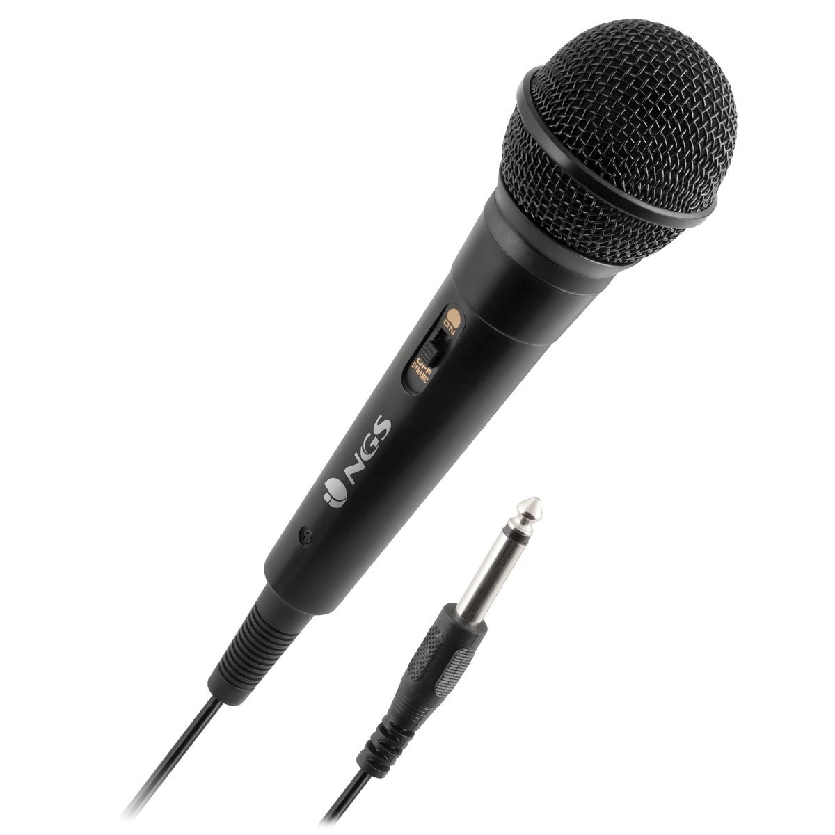NGS Microfono Vocale Wired Singer Fire Cavo 3m Nero - <p>Microfono con cavo</p><p class="MsoNormal"><o:p></o:p></p><p class="MsoNormal">Lunghezza del cavo: 3 metri<o:p></o:p></p><p class="MsoNormal">Pulsante ON/OFF<o:p></o:p></p><p class="MsoNormal">Dotato di spinotto jack da 6,3 mm che offre una qualit&agrave; del suono professionale.<o:p></o:p></p><p class="MsoNormal">Perfetto per karaoke, rappresentazioni, conferenze, discorsi, ecc.<o:p></o:p></p><p class="MsoNormal">Compatibile con vari disp