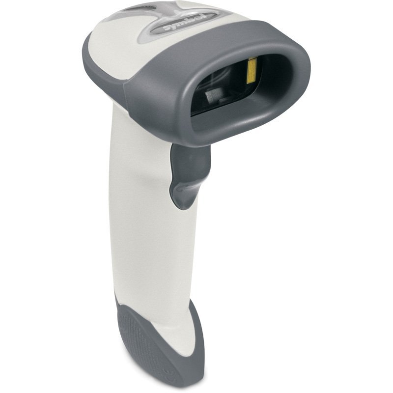 Zebra LS2208 Scanner di codici a barre laser bianco USB