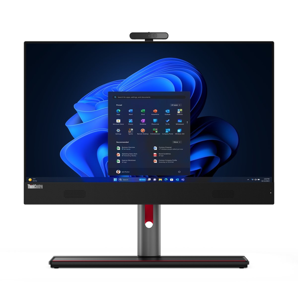 Lenovo ThinkCentre M90a Gen 5 Intel® Core™ i5 i5-14400 60,5 cm (23.8") 1920 x 1080 Pixel PC All-in-one 8 GB DDR5-SDRAM 512 GB SSD Windows 11 Pro Wi-Fi 6E (802.1