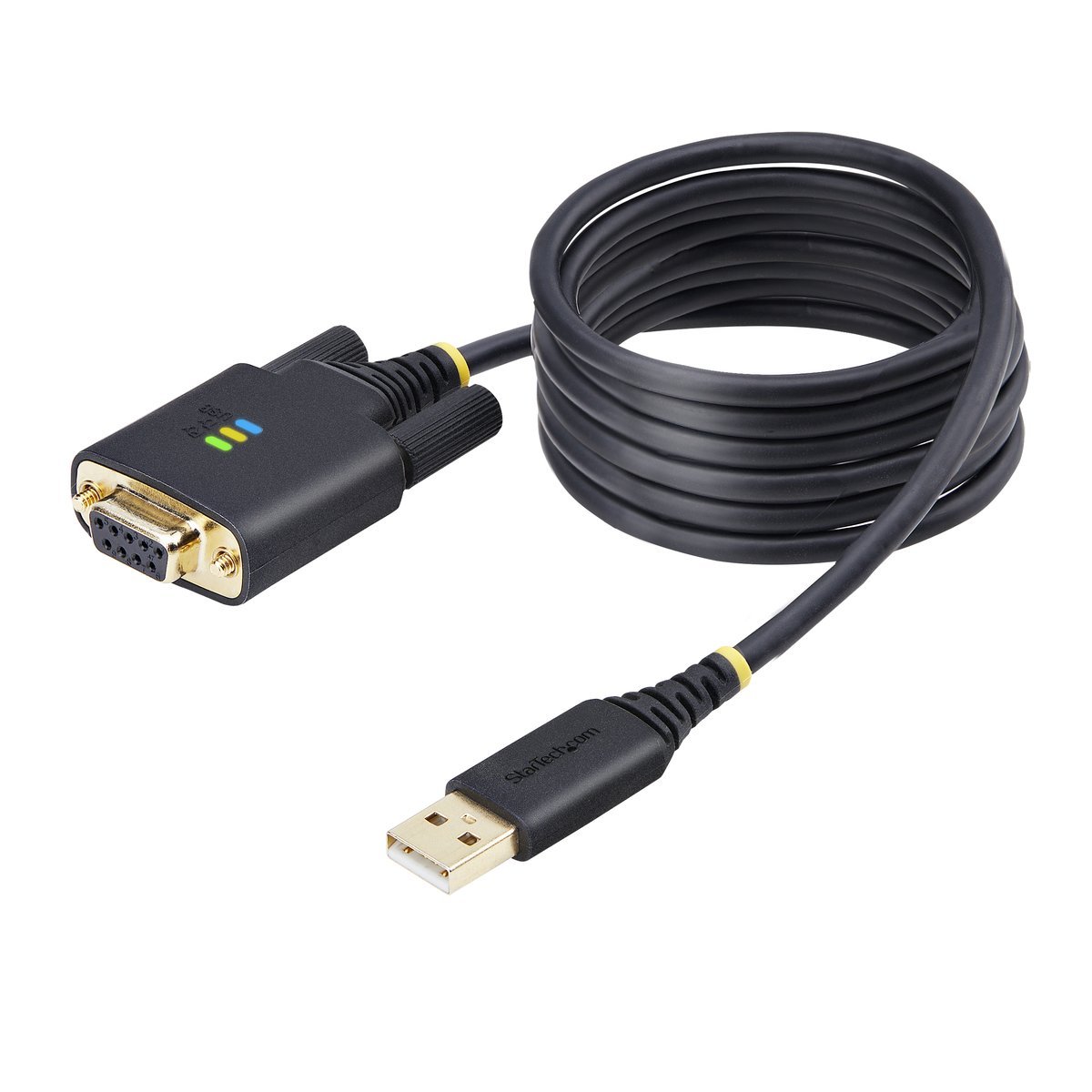 StarTech.com 6.6ft/2m USB to Null Modem Serial Adapter Cable, FTDI, RS232 - Cavo USB / seriale - USB (M) a DB-9 (M) - 2 m - nero
