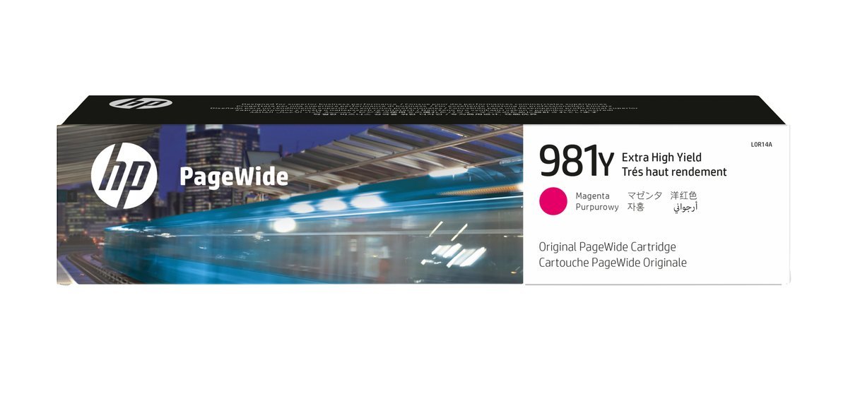HP Cartuccia magenta originale ad altissima capacita PageWide 981Y - Resa extra elevata (super) - Inchiostro a base di pigmento - 183 ml - 16000 pagine - 1 pz
