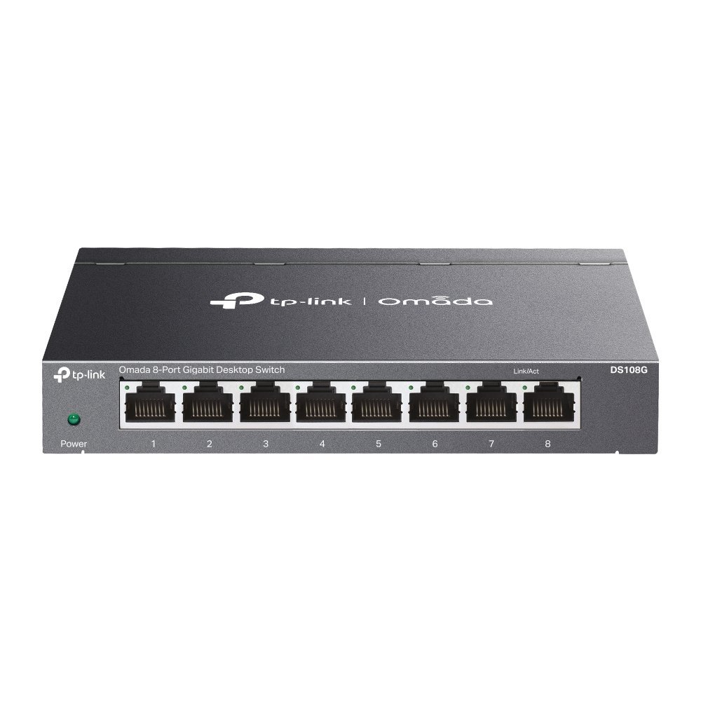 TP-Link Omada DS108G switch di rete Non gestito Gigabit Ethernet (10/100/1000) Nero