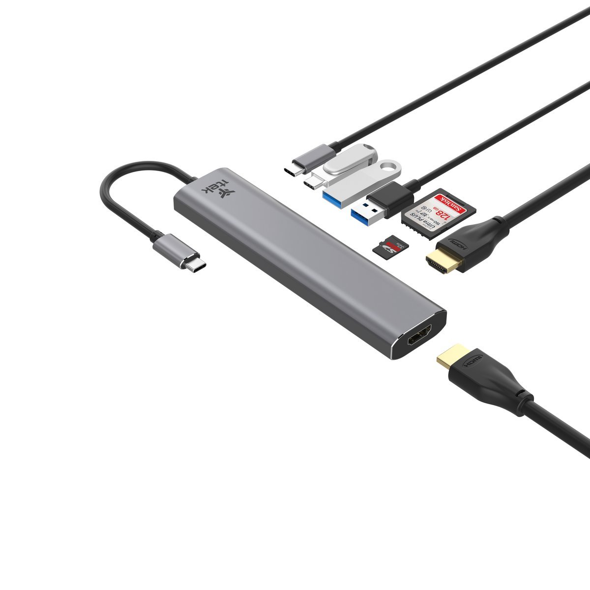ITEK HUB USB-C 8 in 1- 2HDMI + …