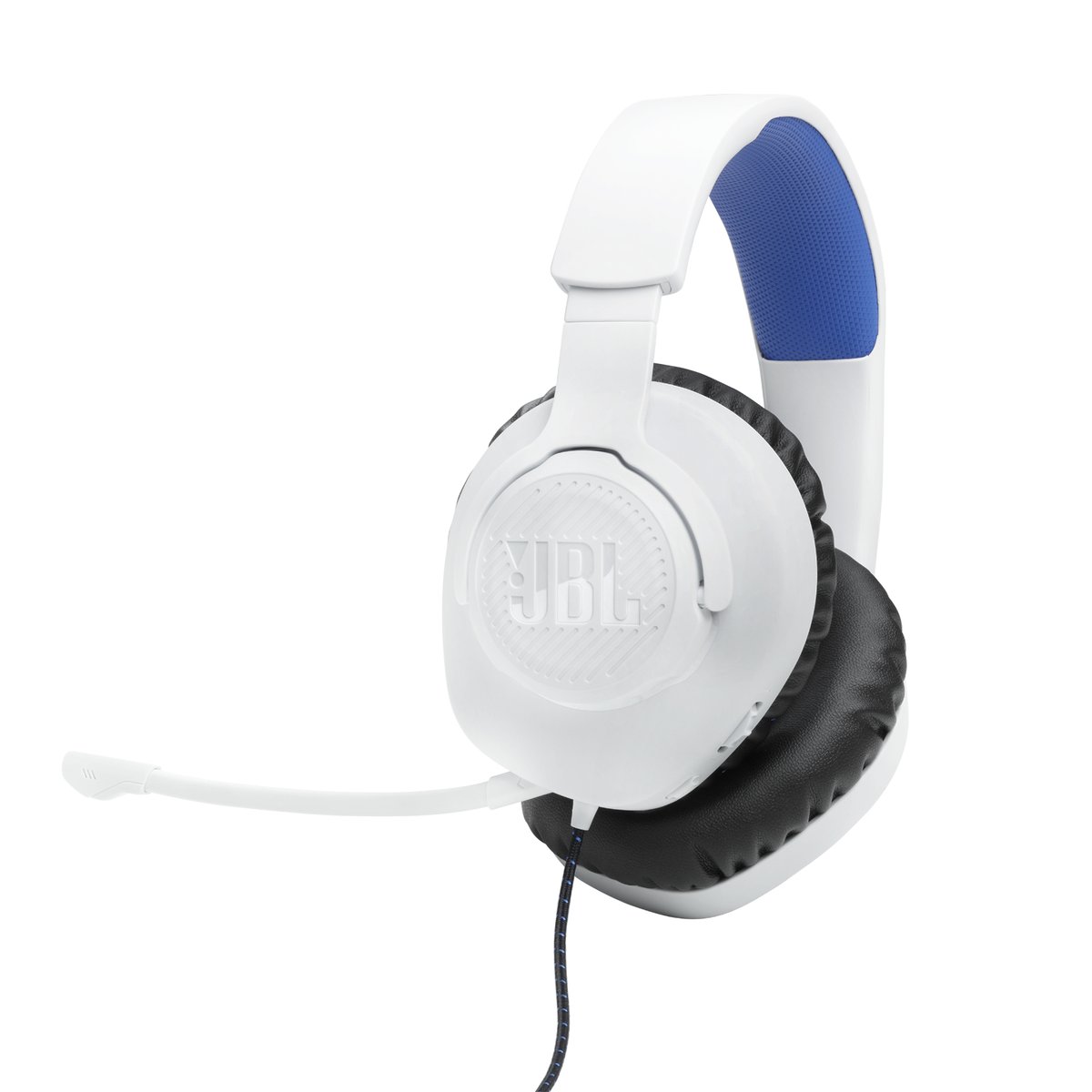 CUFFIA GAMING CON MICROFONO QUANTUM 100 BLU (JBLQ100PWHTBLU)