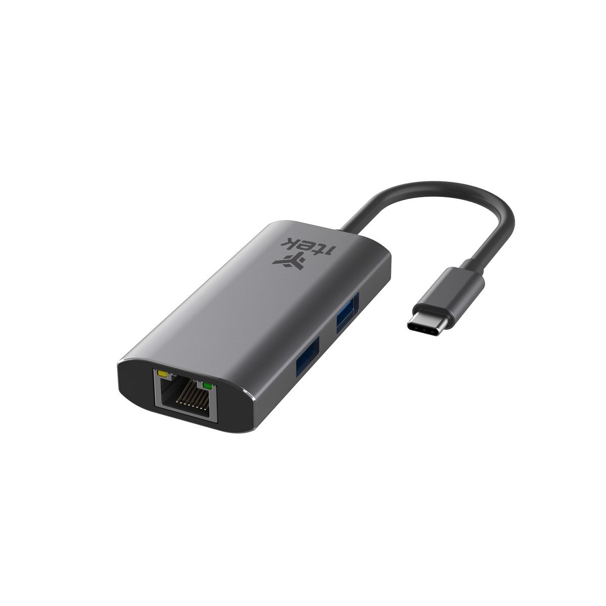 ITEK HUB USB-C 4 in 1- USB-C + RJ45 + 2USB3
