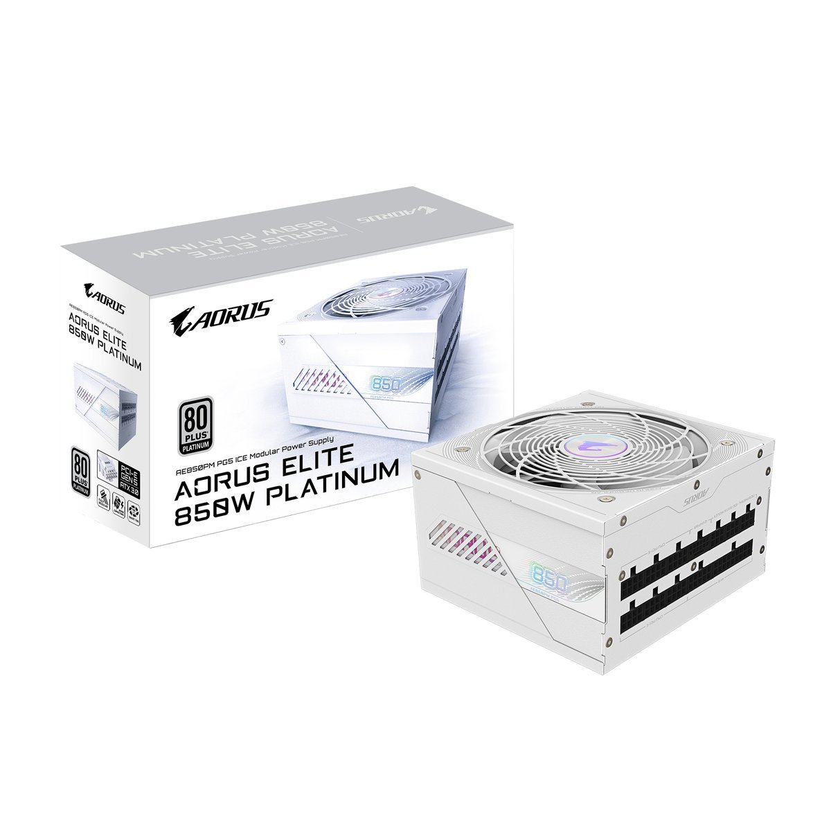 GIGABYTE AORUS ELITE P850W ICE alimentatore per computer 850 W 20+4 pin ATX Bianco