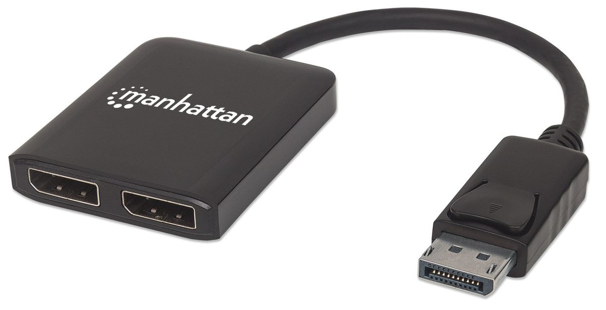 Manhattan 207768 Splitter DisplayPort 1/2 Ultra UHD MST