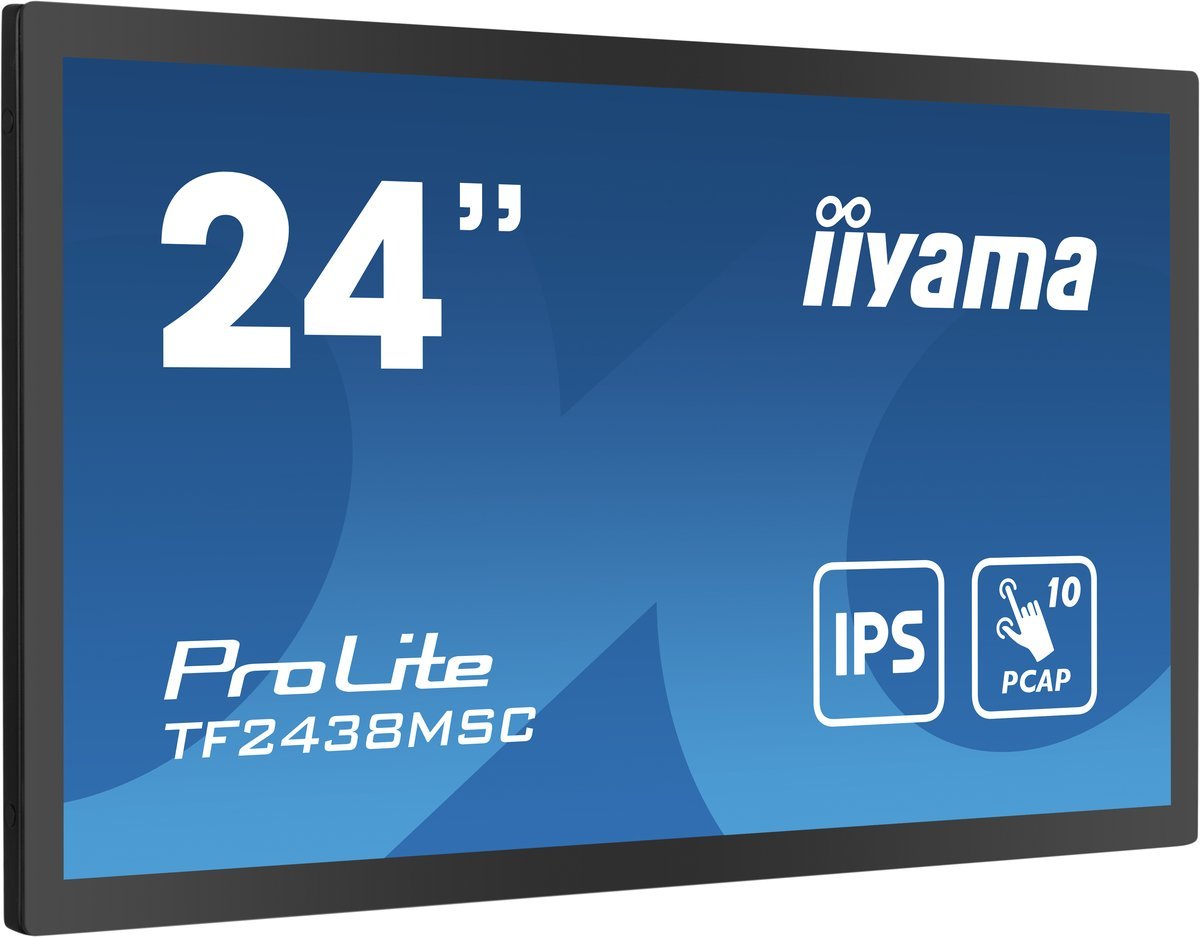 iiyama TF2438MSC-B1 Monitor PC 60,5 cm (23.8") 1920 x 1080 Pixel Full HD LED Touch screen Nero
