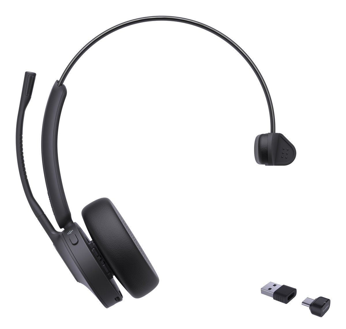 Yealink BH70 Mono UC Auricolare Wireless A Padiglione Ufficio USB Type-C / USB Type-A Bluetooth Nero