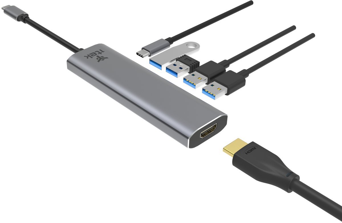 ITEK HUB USB-C 6 in 1- HDMI + …
