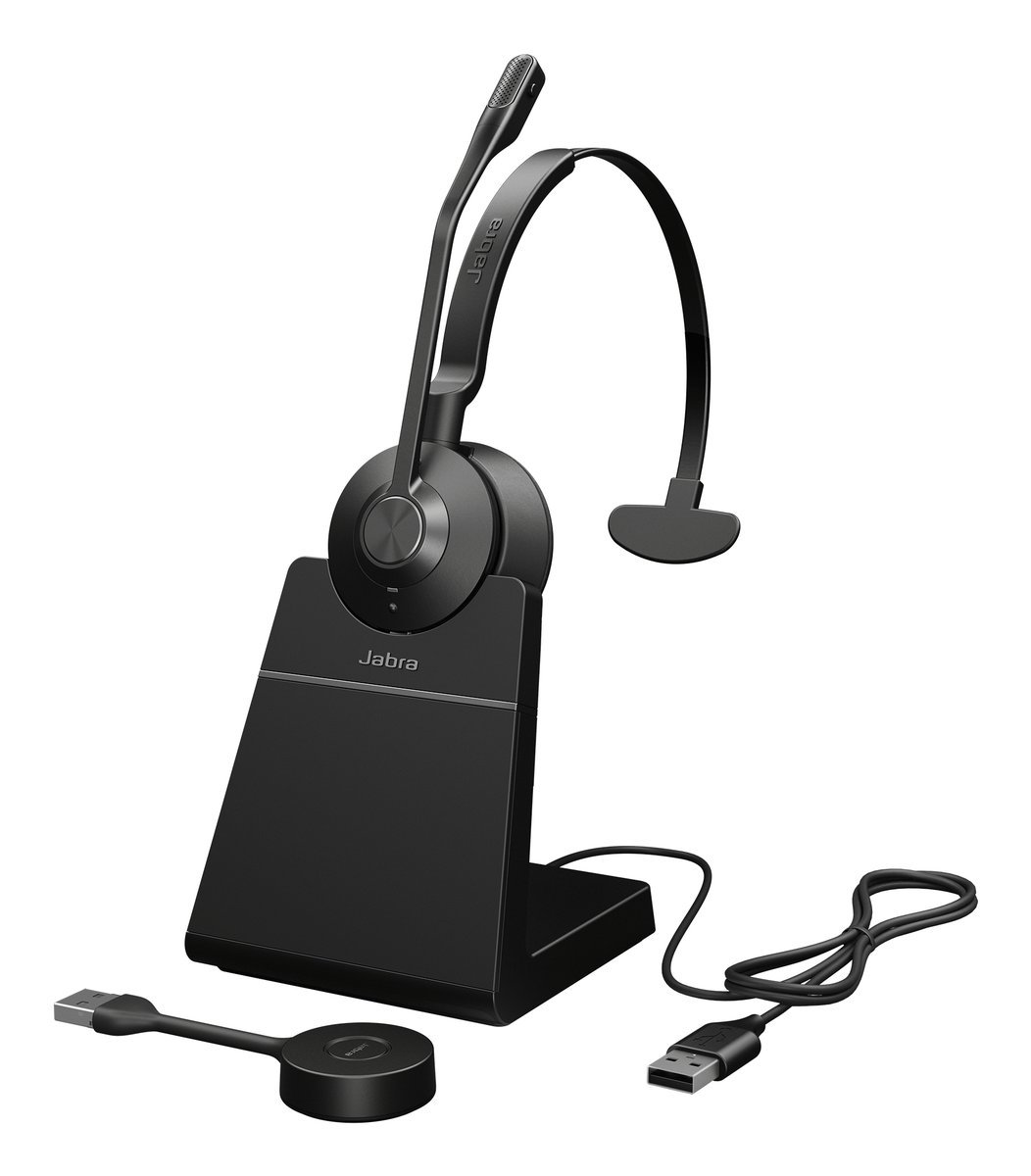 Jabra 9653-415-111 Engage 55 SE Cuffia Mono Wireless con Supporto