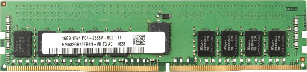 HP - DDR4 - modulo - 16 GB - DIMM 288-PIN - 2666 MHz / PC4-21300 - 1.2 V - senza buffer - non ECC - per Workstation Z2 G4 (non-ECC), Z4 G4 (non-ECC)