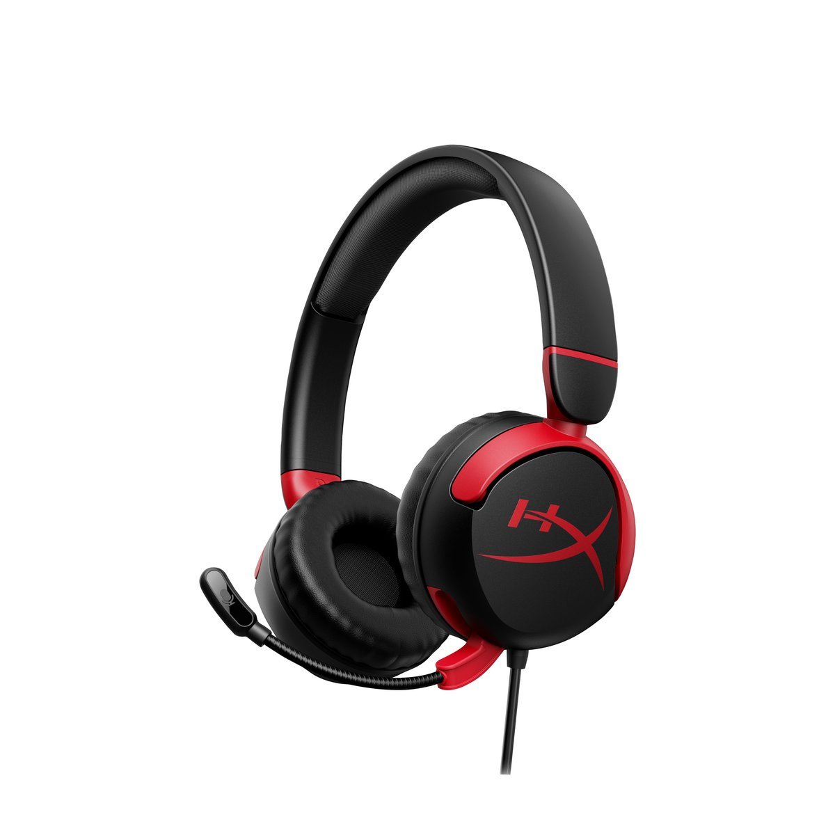 HYPERX CLOUD MINI – GAMING HEADSET CUFFIE GAMING CON MICROFONO 1 JACK 3.5mm USB-C/A NERO-ROSSO