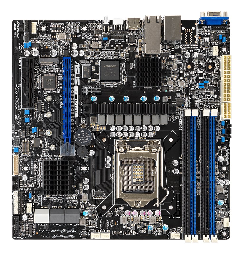 ASUS P12R-M/10G-2T - Scheda madre - micro ATX …