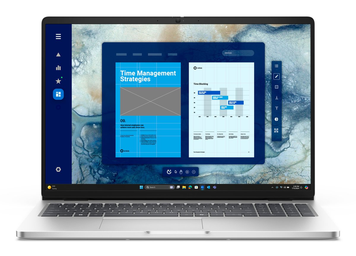 DELL Pro 16 PC16250 Intel Core Ultra 5 235U Laptop 40.6 cm (16") Full HD+ 16 GB DDR5-SDRAM 512 GB SSD Wi-Fi 6E (802.11ax) Windows 11 Pro German Platinum, Silver