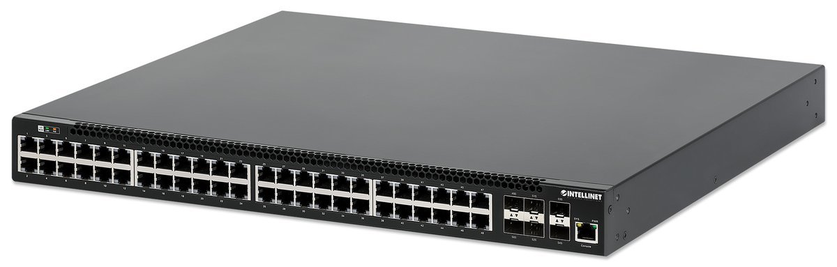 Intellinet 562041 switch di rete Gestito L3 Gigabit Ethernet (10/100/1000) Supporto Power over Ethernet (PoE) Nero