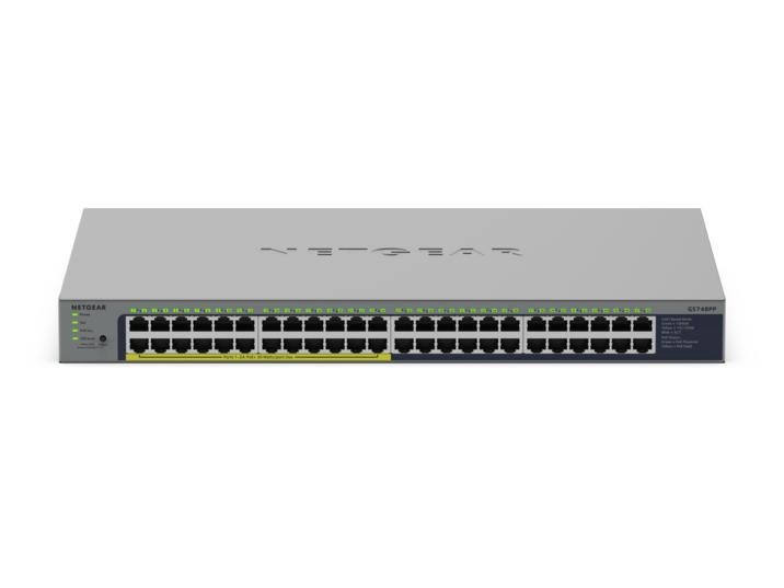 NETGEAR GS748PP Non gestito Gigabit Ethernet (10/100/1000) Supporto Power over Ethernet (PoE) Grigio