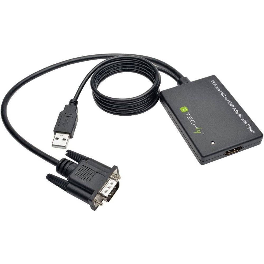 Techly IDATA HDMI-VGA3 Adattatore HDMI a SVGA+USB