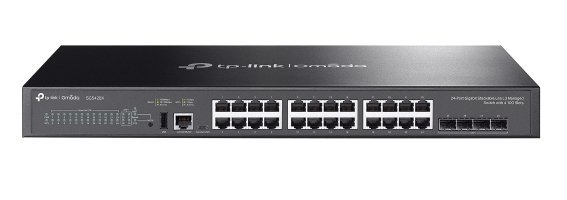 TP-LINK OMADA 24-PORT GIGABIT STACKABLE LITE L3 MANAGED SWITCH WITH 4 10G SLOTS