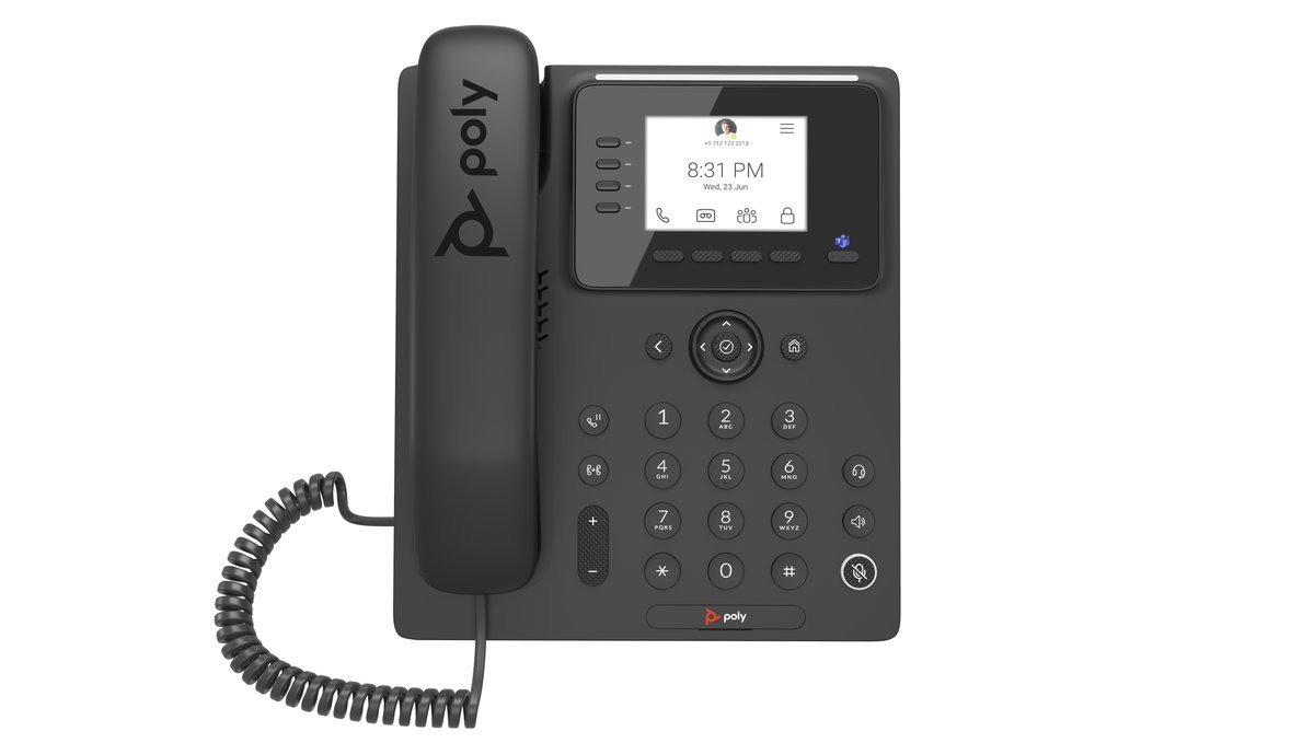 HP Poly CCX 350 Business Media Phone for Microsoft Teams and PoE-enabled telefono IP Nero LCD