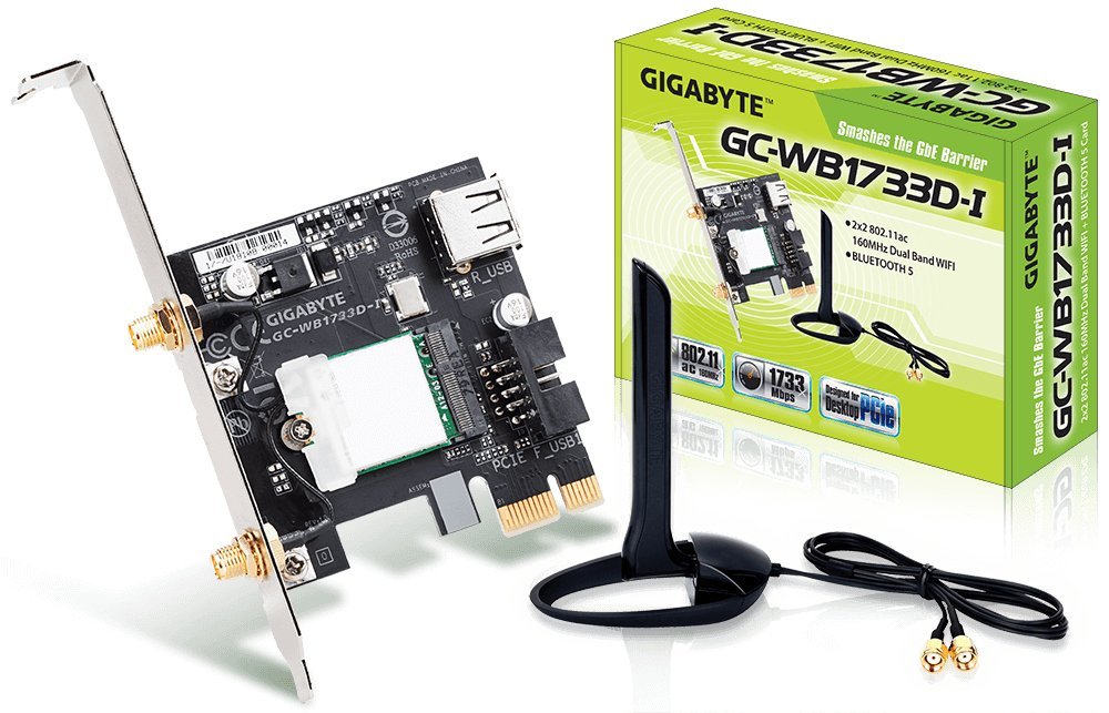 Gigabyte GC-WB1733D-I scheda di rete e adattatore Interno …