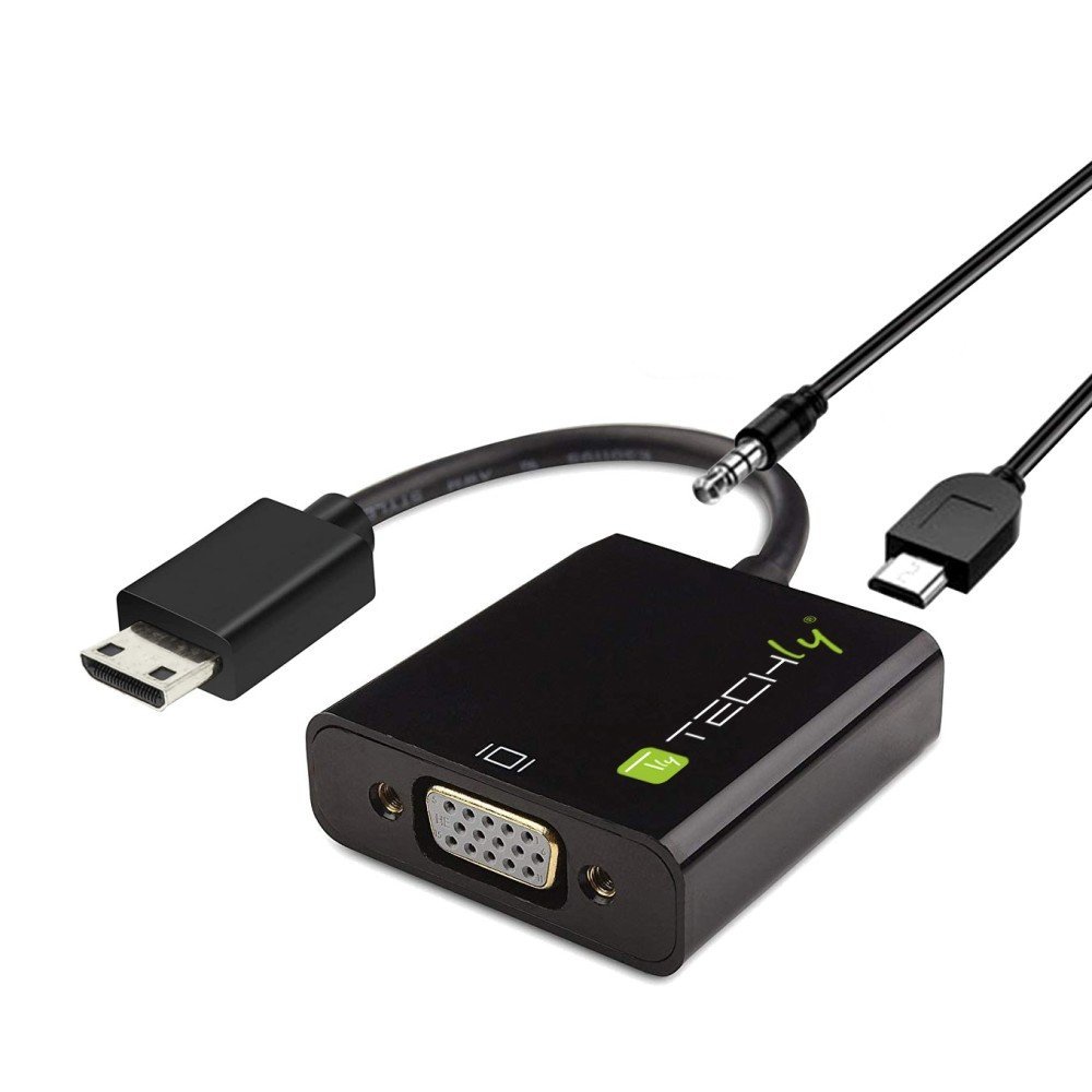 Techly IDATA HDMI-VGA-4 Adattatore Mini HDMI C a VGA M/F
