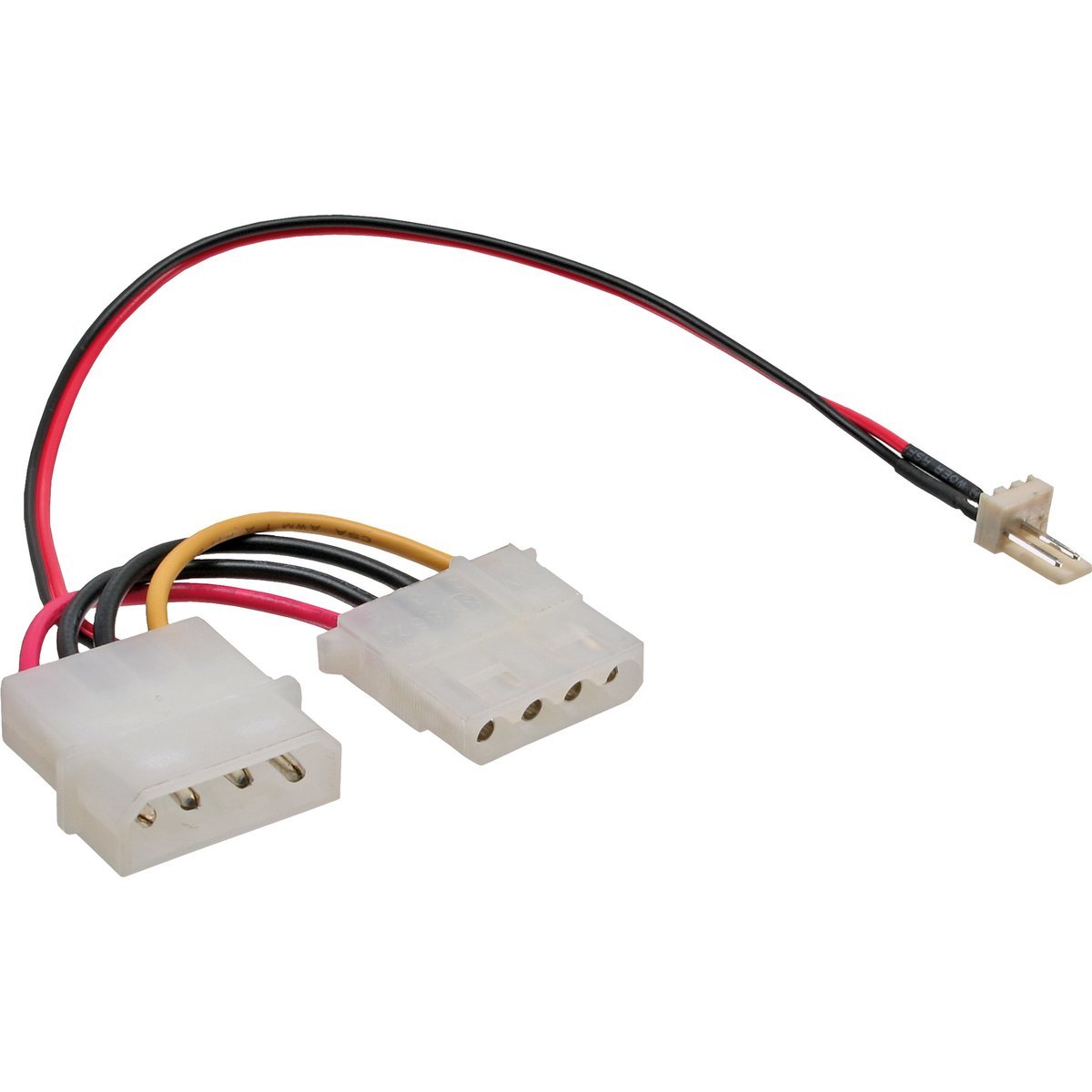 InLine 33344 - Cavo adattatore alimentazione ventola da Molex 4-pin a 2-pin fan, 0,15 m