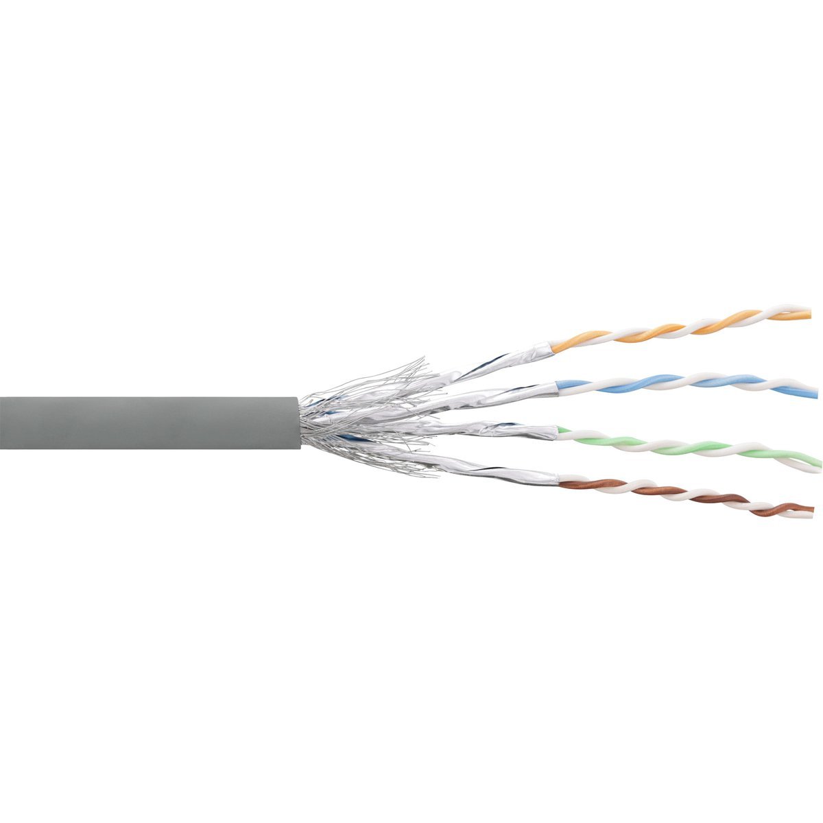 InLine Matassa Cavo Patch 100m Cat.6 1000 Mbit RJ45 - Grigio