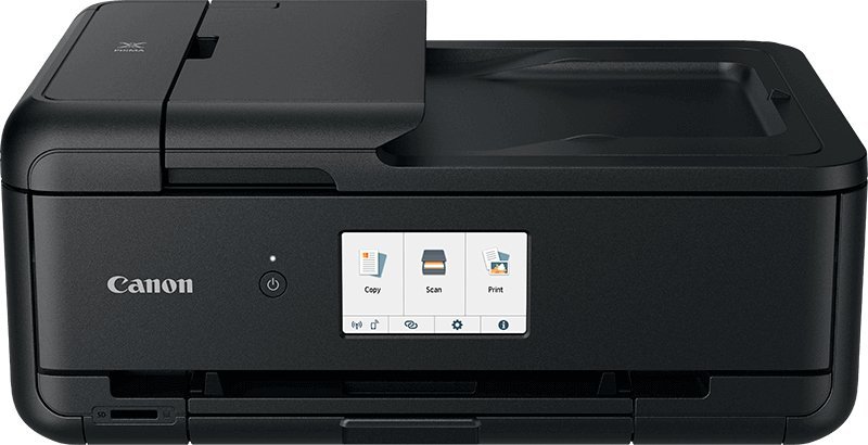 Canon PIXMA TS9550A - Stampante multifunzione - colore - ink-jet - A4 (210 x 297 mm), Legal (216 x 356 mm) (originale) - A3 (supporti) - fino a 15 ipm (stampa) - 200 fogli - USB 2.0, LAN, Wi-Fi(n) - nero