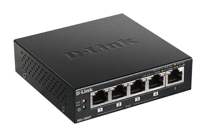 D-Link DGS-1005P/E POE+ 60W