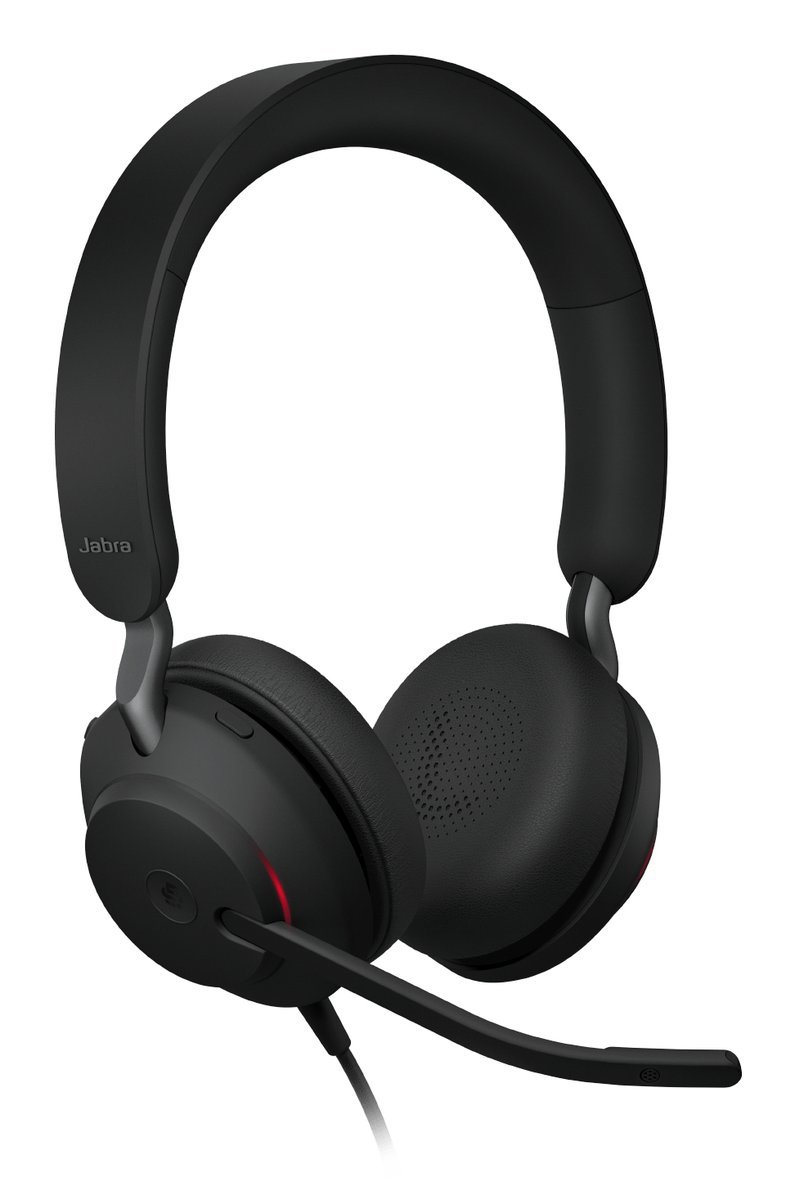 Jabra Evolve2 40 SE, Cablato, Musica e Chiamate, 168,5 g, Auricolare, Nero