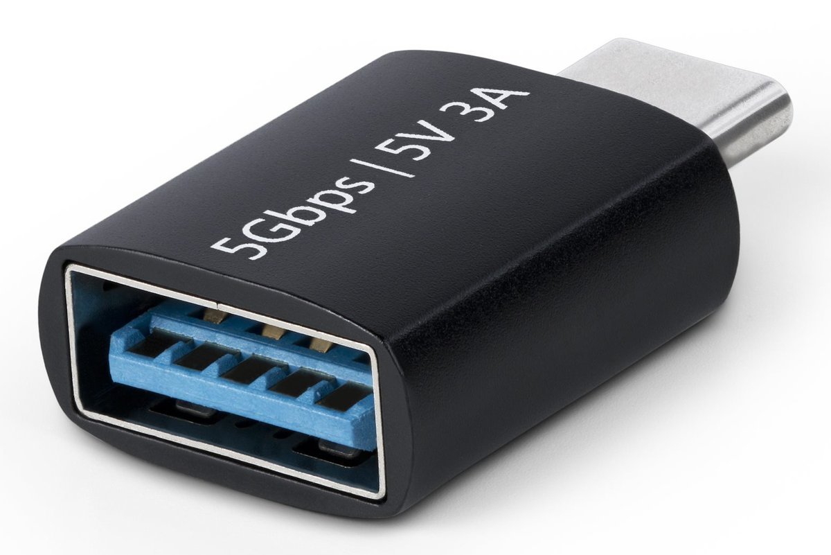 StarTech.com USB-C to USB-A Adapter, USB 5Gbps, Compact USB-C Male to USB-A Female Adapter, Durable Metal Housing, M/F - Adattatore USB - 24 pin USB-C (M) a USB (F) - USB 3.2 Gen 1 - 5 V - 3 A - passivo, up to 5 Gbps data transfer rate - nero