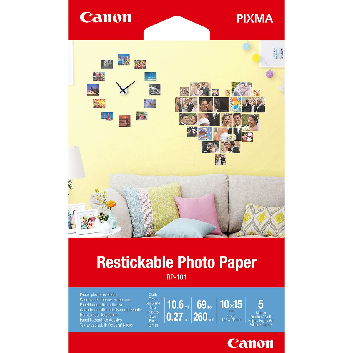 Canon Restickable Photo Paper RP-101 - Opaca - …