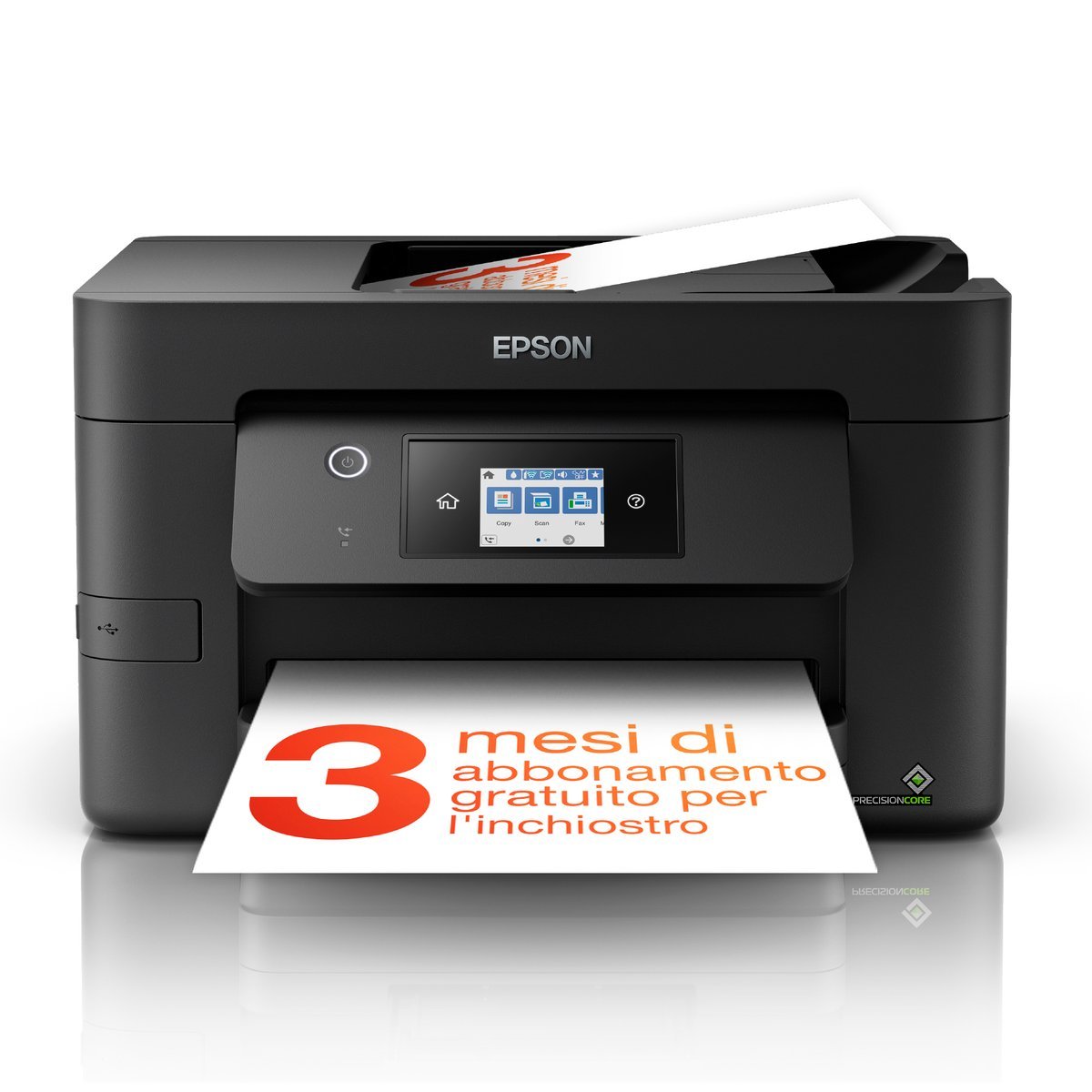 EPSON WORKFORCE PRO WF-3825DWF STAMPANTE MULTIFUNZIONE A4 INKJET 4800x2400 DPI DIPLAY LCD 2.7" WI-FI LAN USB BLACK