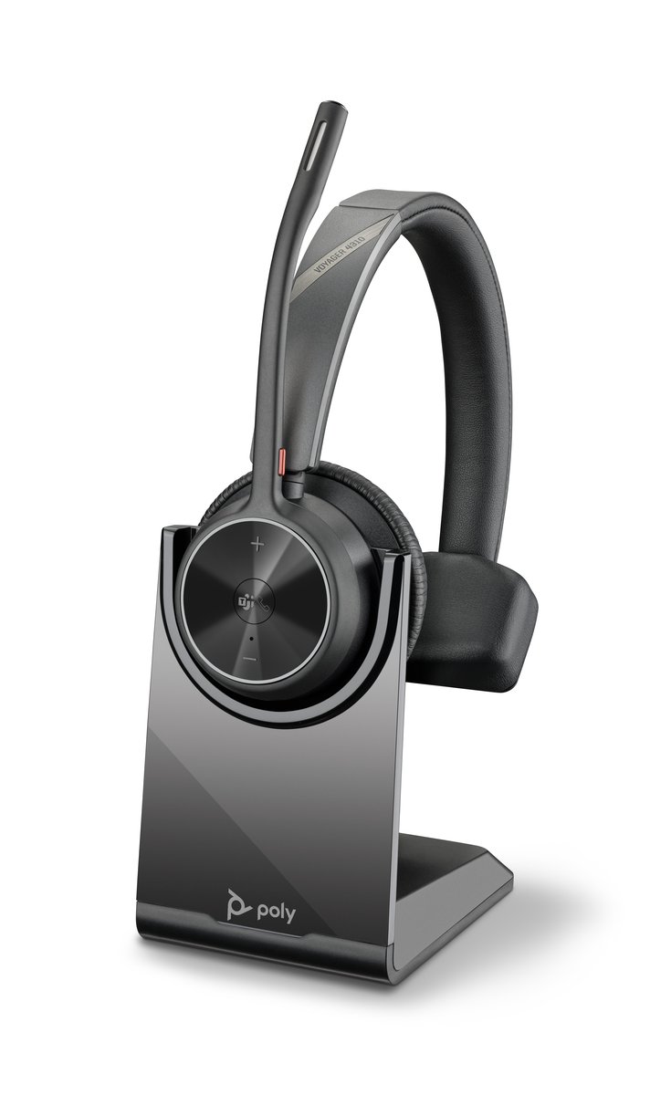 HP Poly Voyager 4310 Microsoft Teams Certified Headset +BT700 dongle +Charging Stand Auricolare Wireless A Padiglione Ufficio USB tipo A Bluetooth Base di ricar
